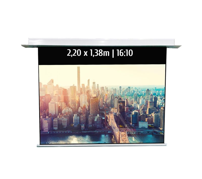 Ecran De Projection Motorisé Encastrable 2,20 X 1,38m - Format 16:10 - Wi-fi
