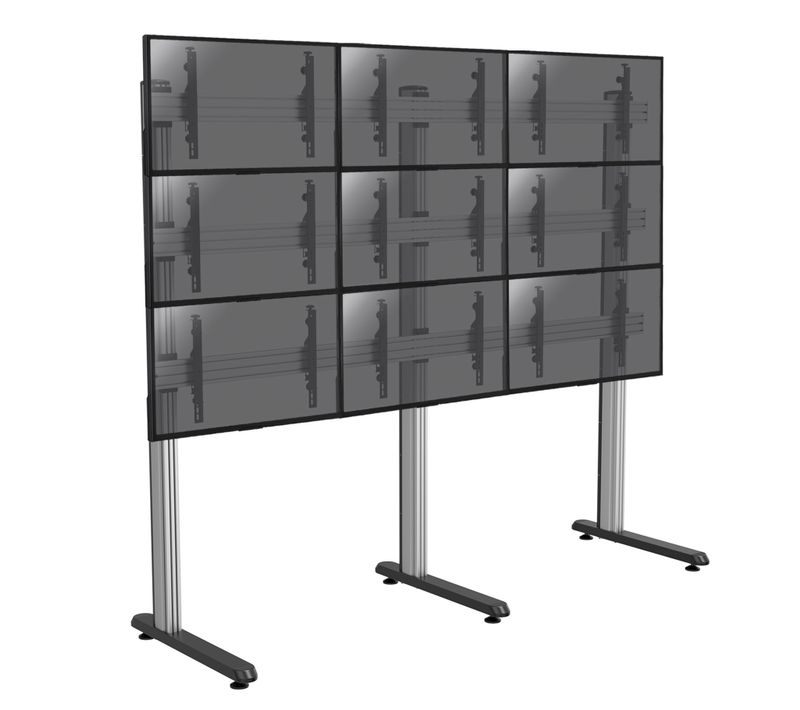 Support Sur Pieds Mur D'images 9 écrans TV 45''-50'' - A Poser