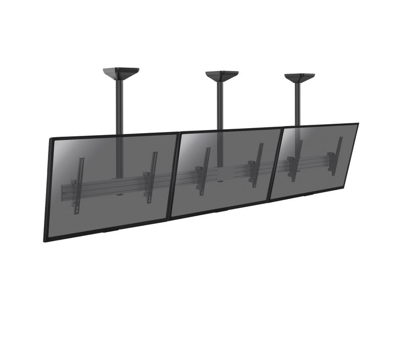 Support Plafond Menu Board 3 écrans 50''-55'' - Hauteur 100cm