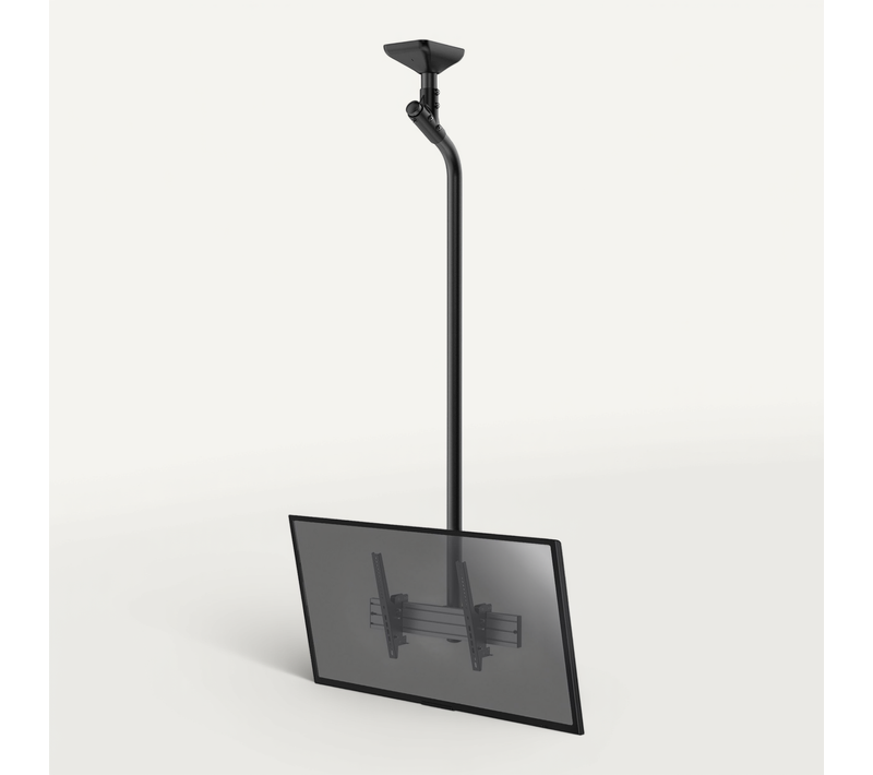 Support Plafond Inclinable Pour 1 écran TV 43''-75'' - Hauteur 225cm