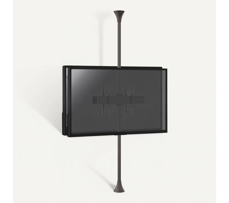 Support Sol-plafond Pour 2 écrans TV Back To Back 32'' - 75'' - Vesa 600x400