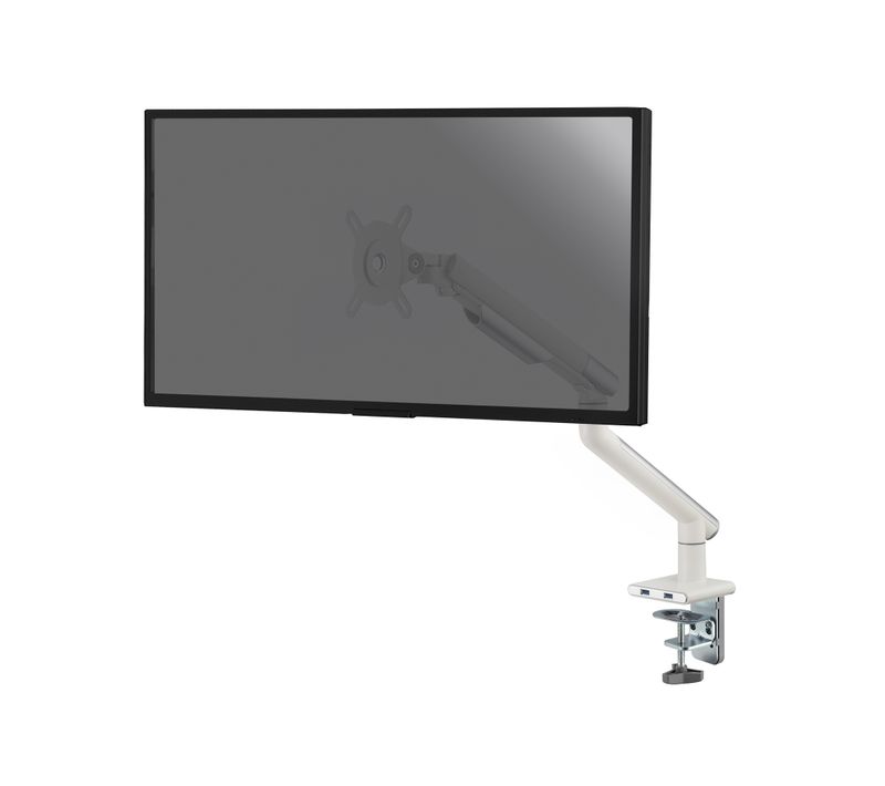 Support De Bureau Full Motion Pour écran PC 17"-32" Avec USB, Blanc