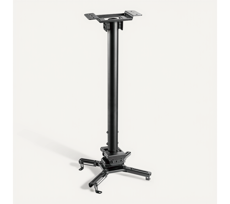 Support Plafond Vidéoprojecteur, Hauteur 60-90cm, Noir
