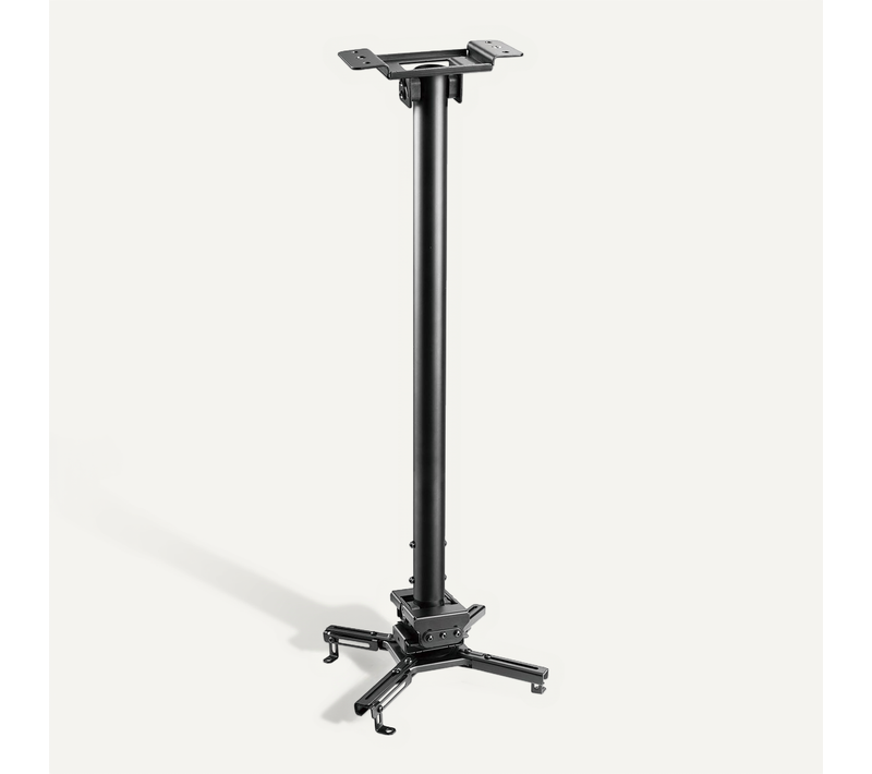 Support Plafond Vidéoprojecteur, Hauteur 75-115cm, Noir