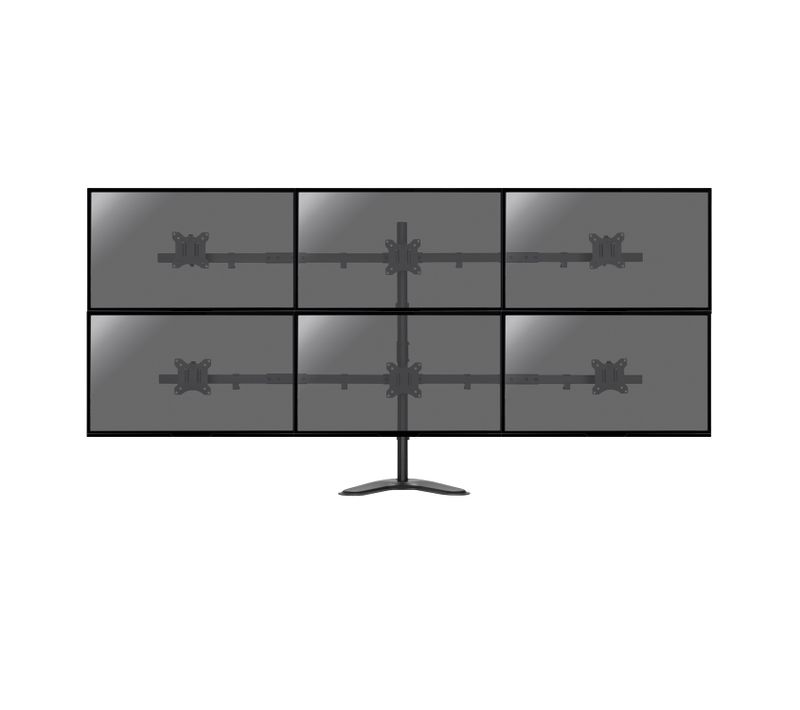 Support De Bureau Pour 6 Écrans Moniteurs PC 17"- 32"
