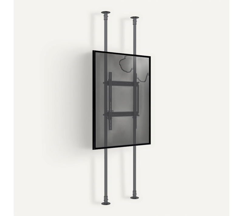 Support Sol-plafond Portrait Pour écran TV 50'' - 100'' - Hauteur Max 300cm