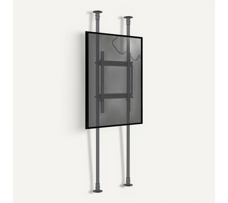 Support Sol-plafond Portrait Pour écran TV 50'' - 100'' - Hauteur Max 240cm