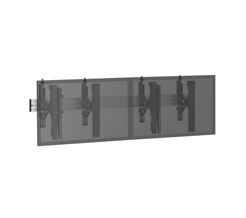 Support TV Mural - Push Pull 2 écrans 45"-55"