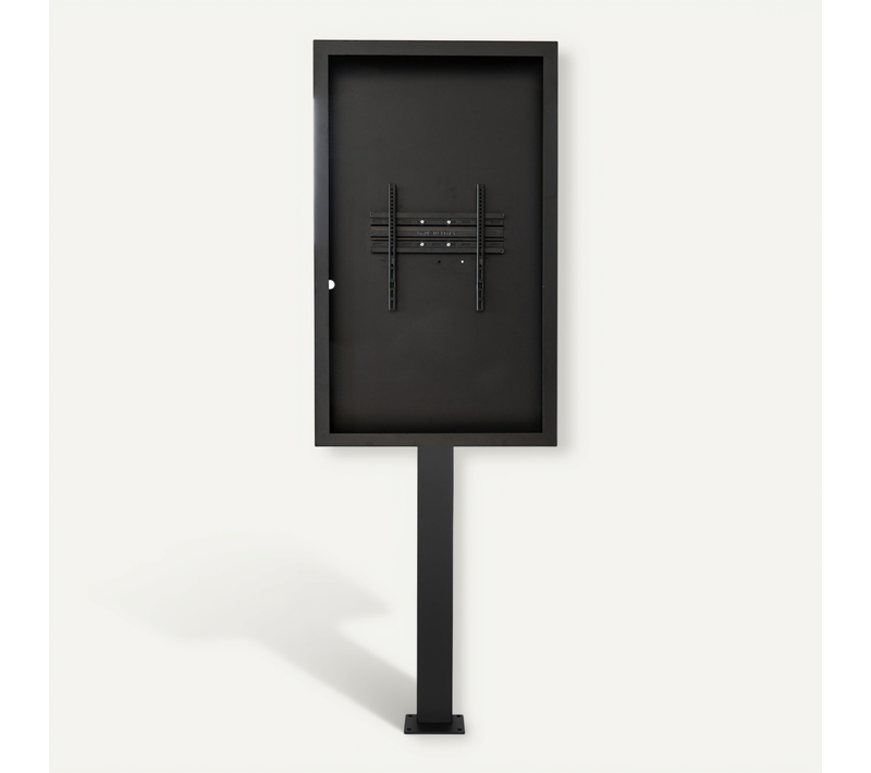 Support Vitrine À Visser, Avec Caisson Portrait 55'' - Vesa 400x600 Max