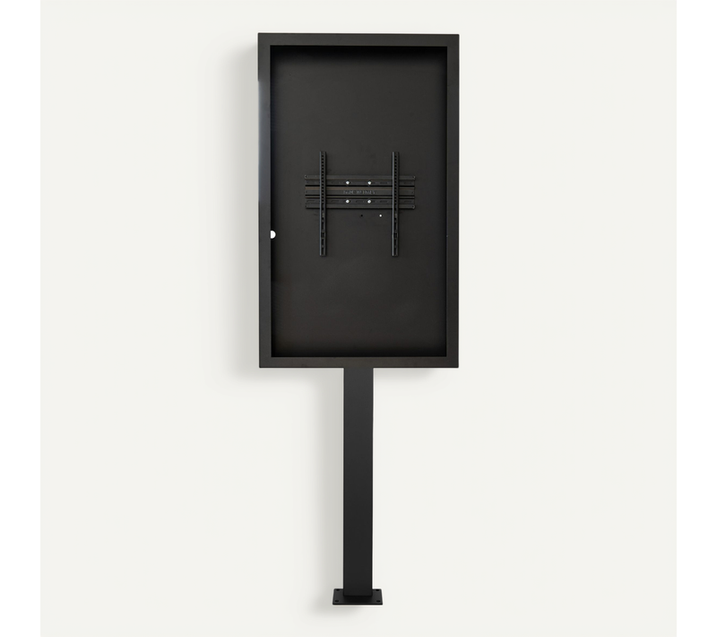 Support Vitrine À Visser, Avec Caisson Portrait 55'' - Vesa 400x400 Max