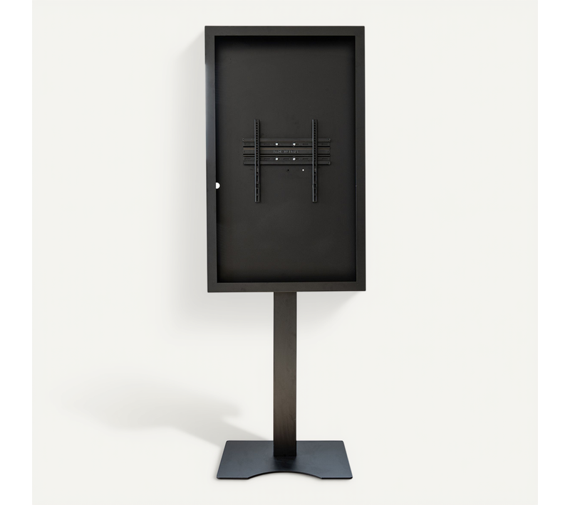 Support Vitrine À Poser, Avec Caisson Portrait 55'' - Vesa 400x400 Max