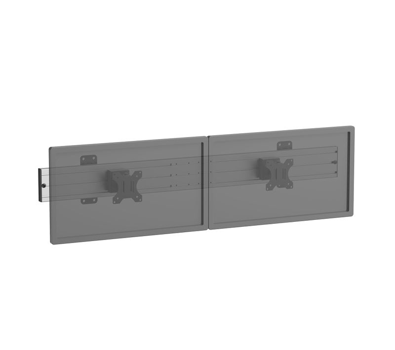 Support TV Mural - Menu Board 2 écrans 32''
