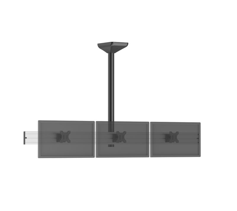 Support TV Plafond Menu Board 3 écrans 32'' - Hauteur 100 Cm