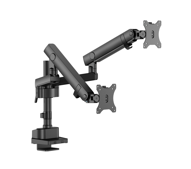 Support écran PC À Ressort Mécanique 2 écrans PC 17"-35"