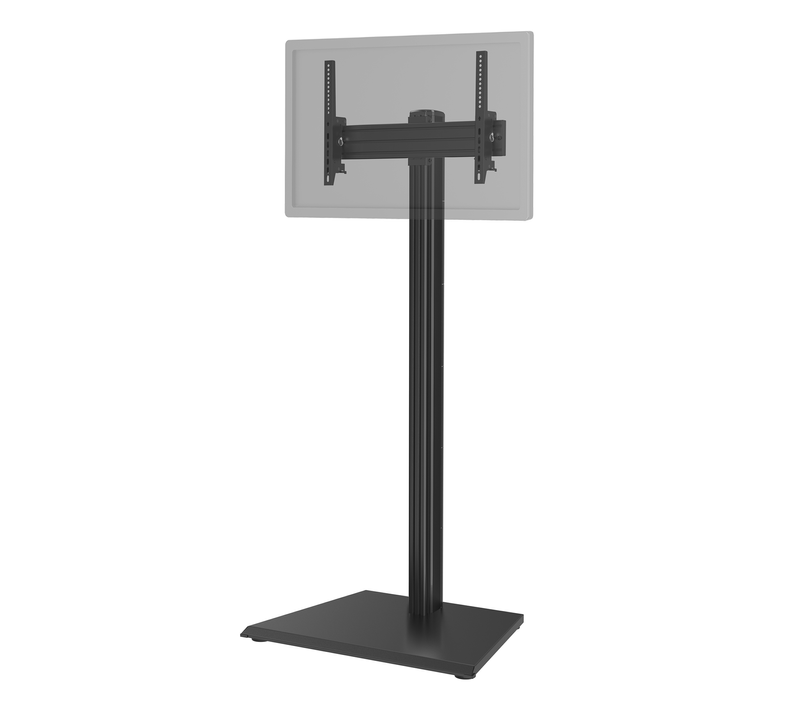 Support TV Sur Pied 32'' - 75'' Hauteur 175cm à Poser, Inclinable Noir
