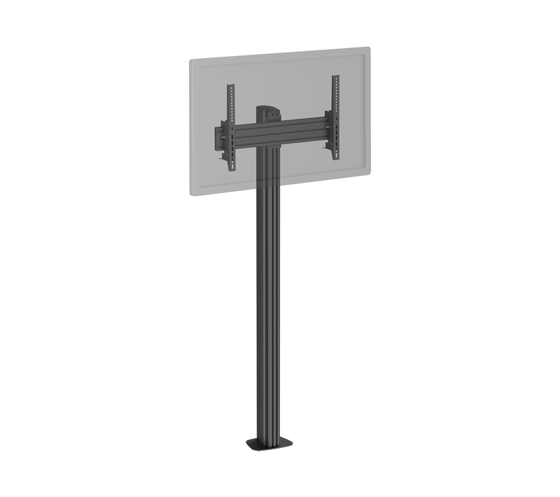 Support TV Sur Pied TV 32'' - 75'' Hauteur 175cm À Visser, Inclinable Noir