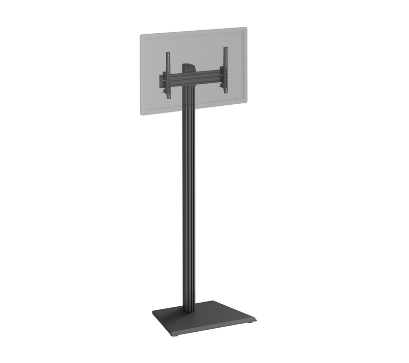 Support TV Sur Pied  32'' - 75'' Hauteur 240cm à Poser, Inclinable Noir