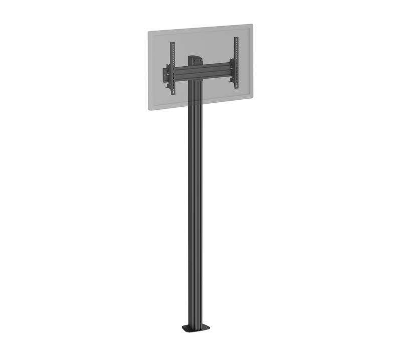 Support TV Sur Pied 32'' - 75'' Hauteur 240cm À Visser, Inclinable Noir
