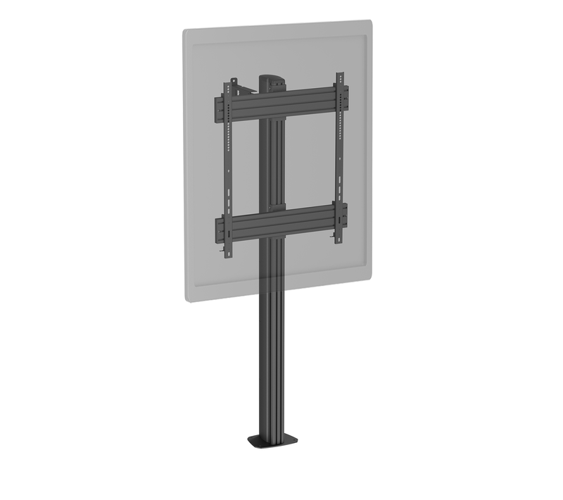 Support TV Sur Pied 60''-100'' Mode Portrait À Visser Noir
