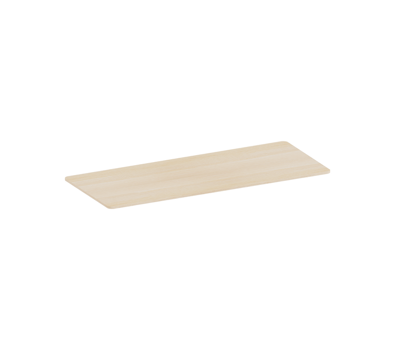 Plateau De Bureau Bords Arrondis 180x75cm, Bois Naturel