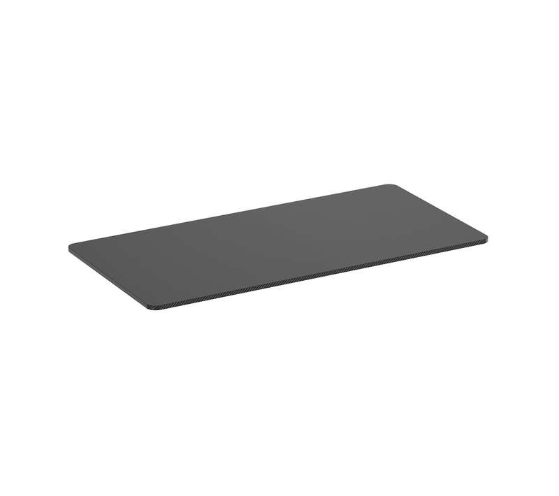 Plateau De Bureau Bords Arrondis 150x75cm, Carbone