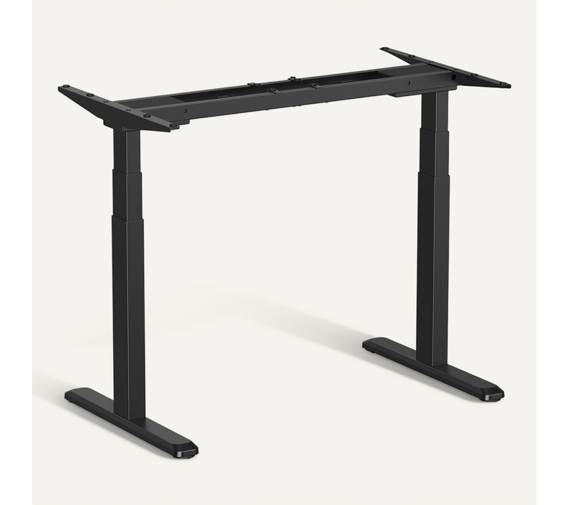 Pied De Bureau Motorisé Assis-debout, À Double Moteur, Noir