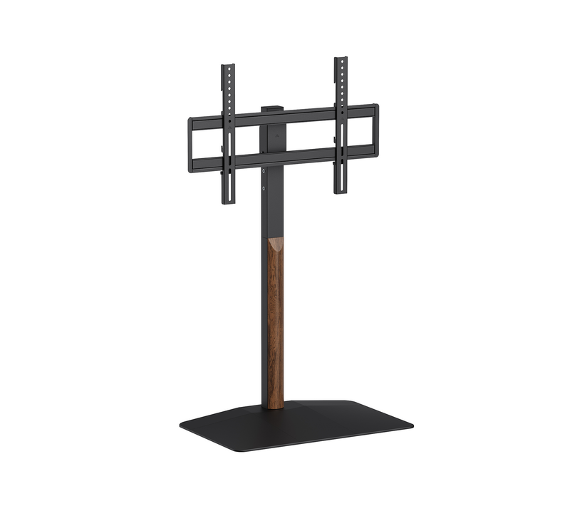 Support TV Sur Pied Pour écran 32"-85", Finition Bois