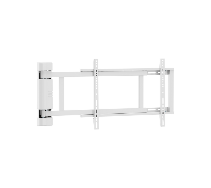Support Mural TV Motorisé 32''- 75'', Blanc - Pivotant 170°