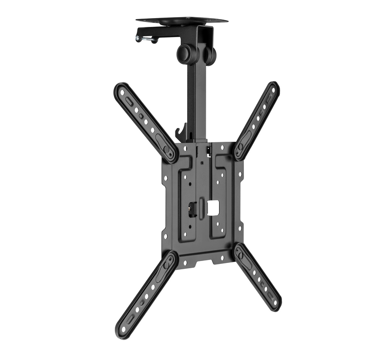 Support TV Plafond Repliable écran 23''- 55'' - Hauteur 52-61,4 Cm