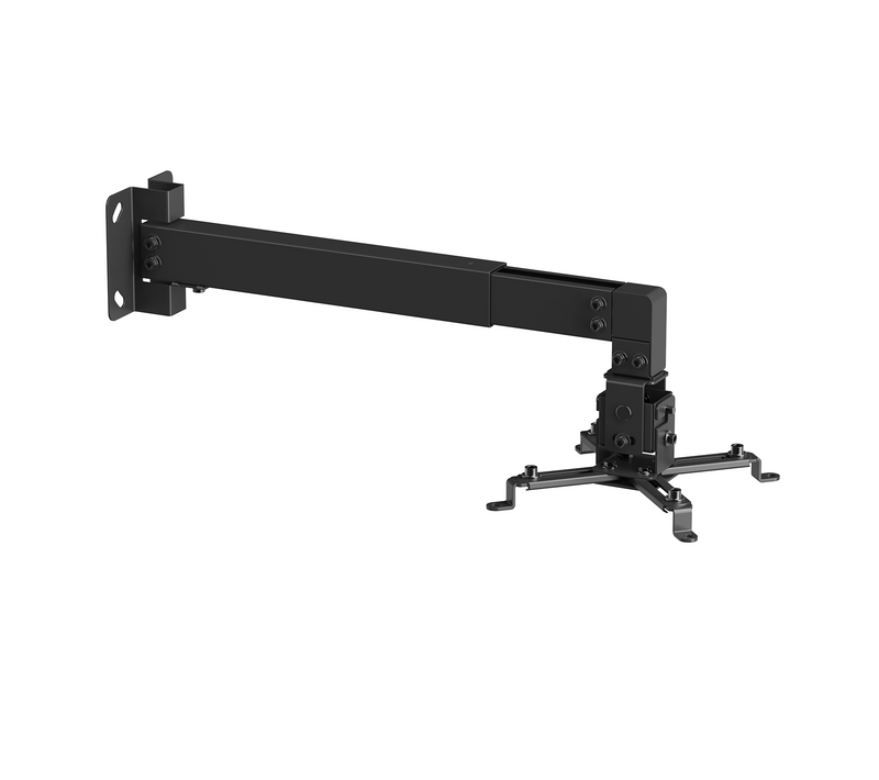 Support Mural Vidéoprojecteur Noir - Bras 36,5-60 Cm