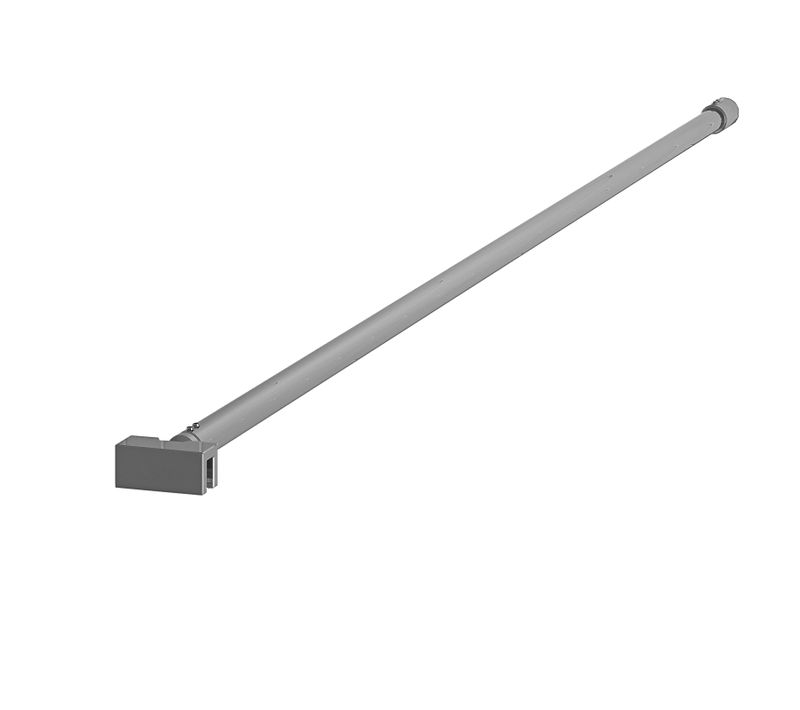 Barre De Fixation Chromée Recoupable Pour Paroi De Douche - Longueur 100 Cm