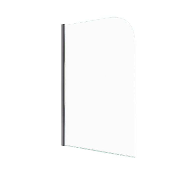 Pare Baignoire Pivotant 130x75cm Profile Aluminium Chrome - Vela Chrome