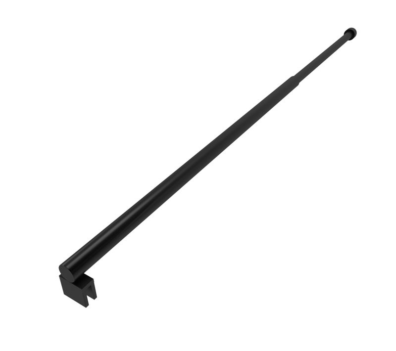 Barre De Fixation Extensible 70-100cm Noir Mat Pour Douche à L'italienne - Fixation Murale