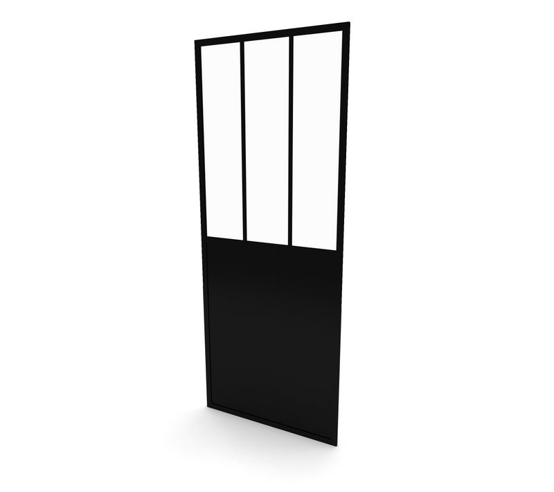 Paroi De Retour Type Atelier - 90x200 Cm - Paroi De Retour - Profile Noir Mat