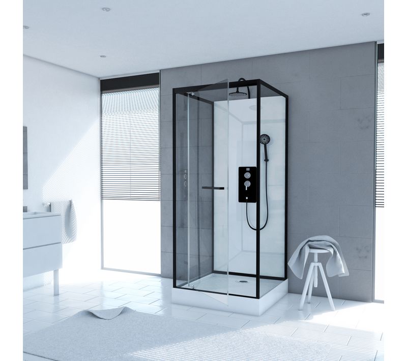 Cabine De Douche City 70 - 70 X70x230 Cm - Noir
