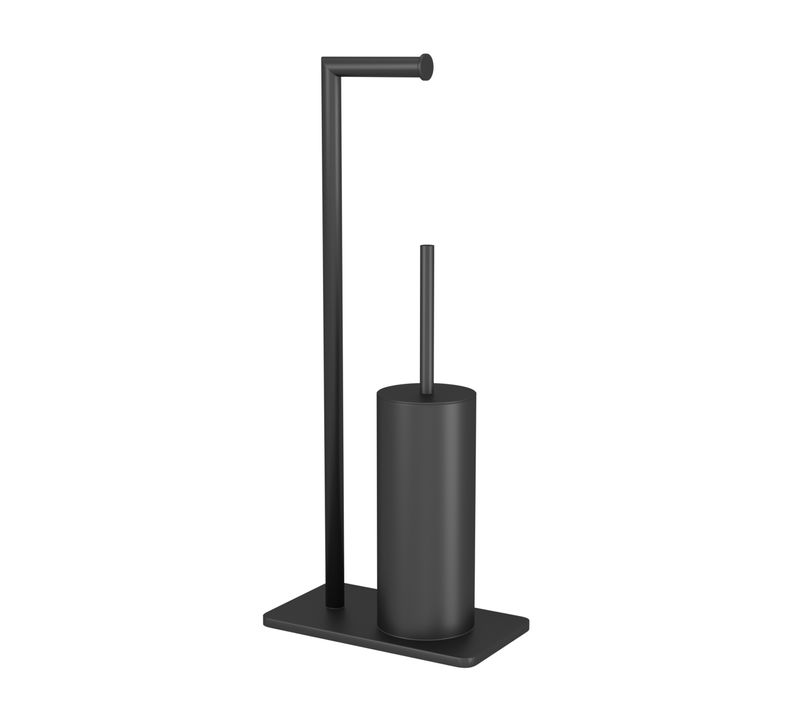 Brosse Wc Noir Mat Avec Socle - Brushy Wc