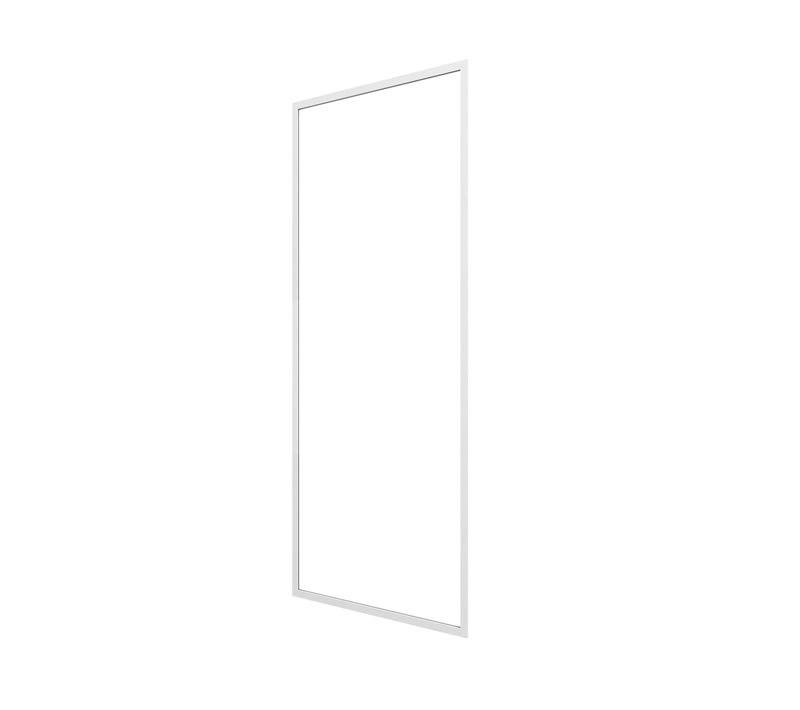Paroi Porte De Douche Blanc Retour 80x185cm Pour Porte - Verre Transparent 5mm - Whity Side 80