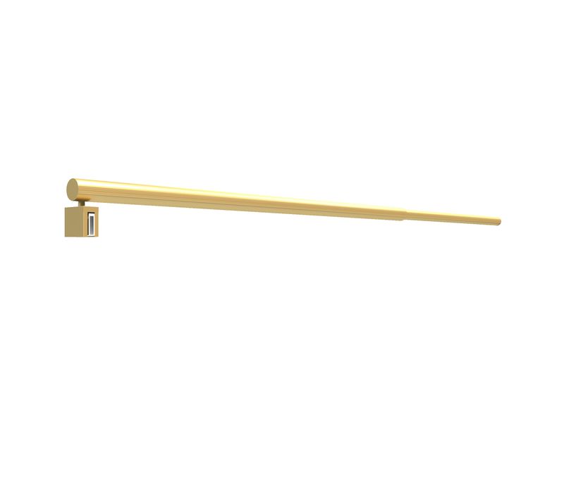 Barre De Fixation Murale Or Dore Brosse Réglable De 70 à 100cm Pour Paroi De Douche Freedom 2 Gold
