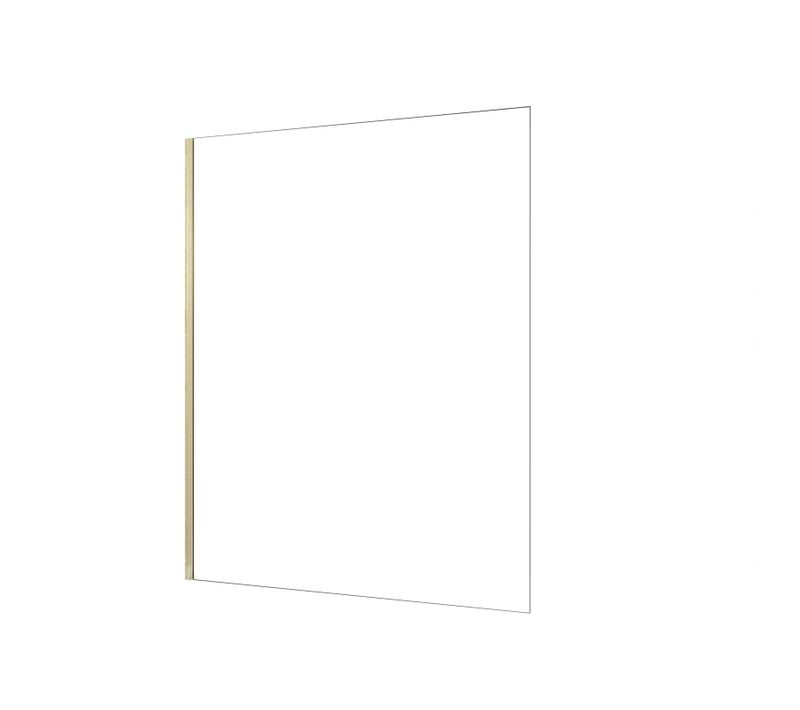 Paroi De Douche à L'italienne 160x200 Cm Verre Trempé 8 Mm - Or Doré Brossé - Freedom 2 Gold
