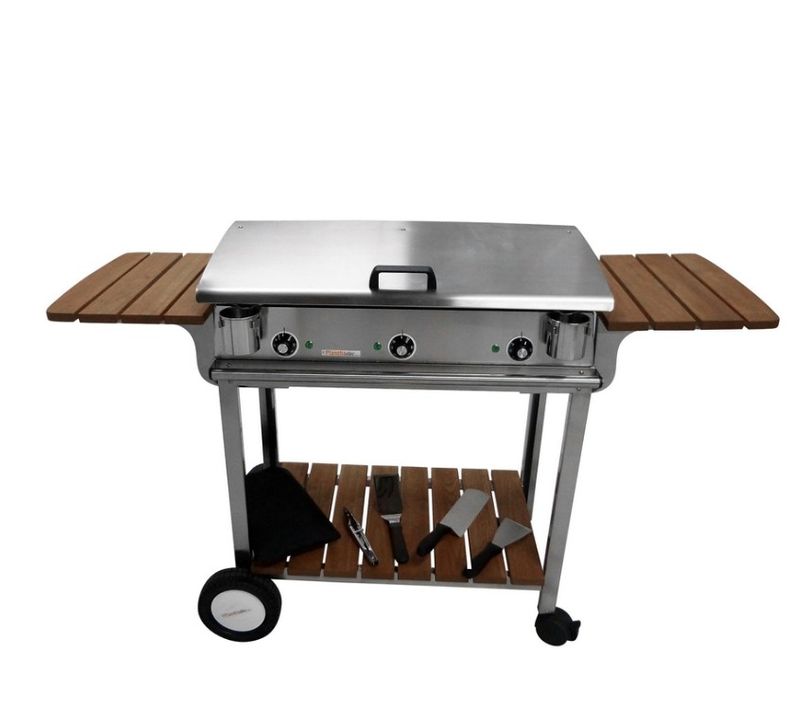 Pack Plancha Électrique  Lux 830 Inox - Chariot Elysee 830