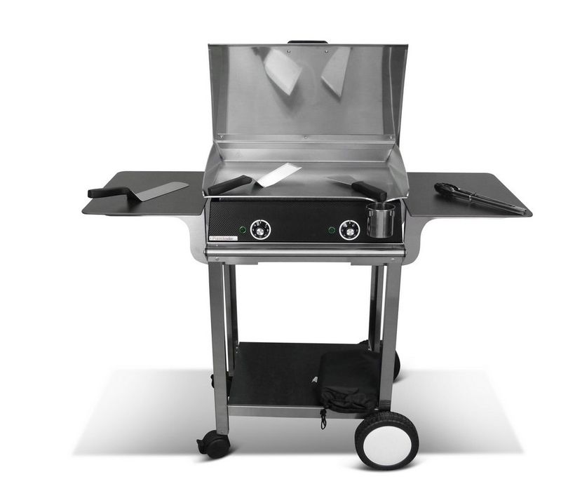 Pack Plancha Électrique  Lux 600 Carbon - Chariot Rivoli