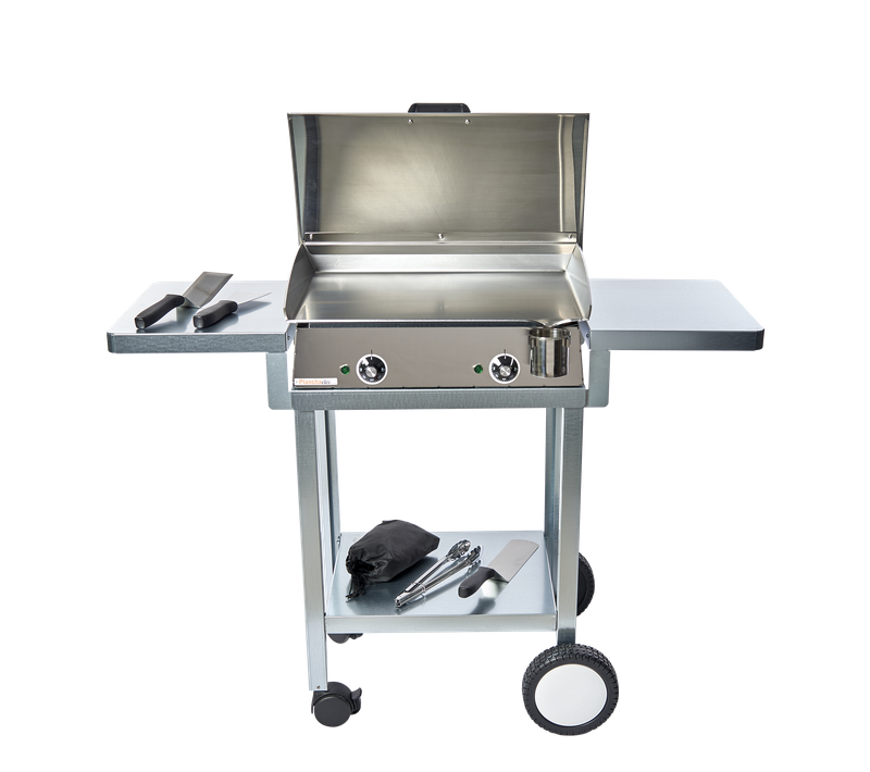 Pack Plancha Électrique  Lux 600 Inox - Chariot Monceau