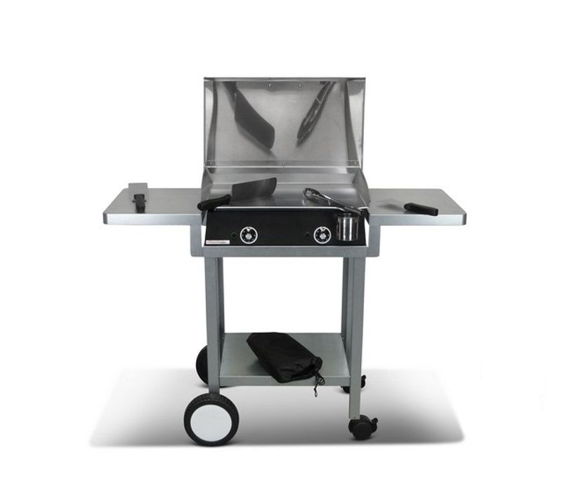 Pack Plancha Électrique  Lux 600 Carbon - Chariot Monceau