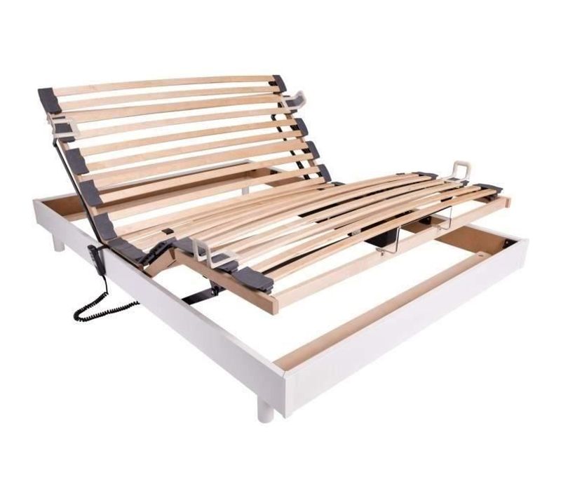 Ensemble Relaxation Matelas + Sommier Électrique 140x190 - Mousse - Ferme - Talca