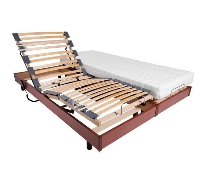 Ensemble Relaxation Matelas + Sommiers Électriques 2x80x200 - Mousse - Ferme - Talca Fabrication Fr