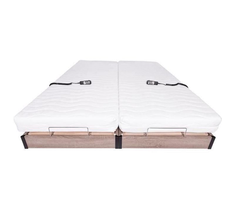 Ensemble Relaxation Matelas + Sommiers Électriques 2x80x200 - Mousse - Ferme - Talca