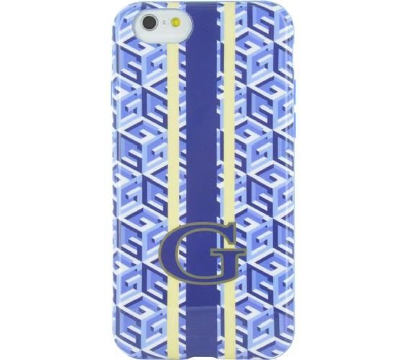 Coque Semi-rigide Imprimé Cubique - Pour iPhone 6 / 6s - Bleu Et Blanc