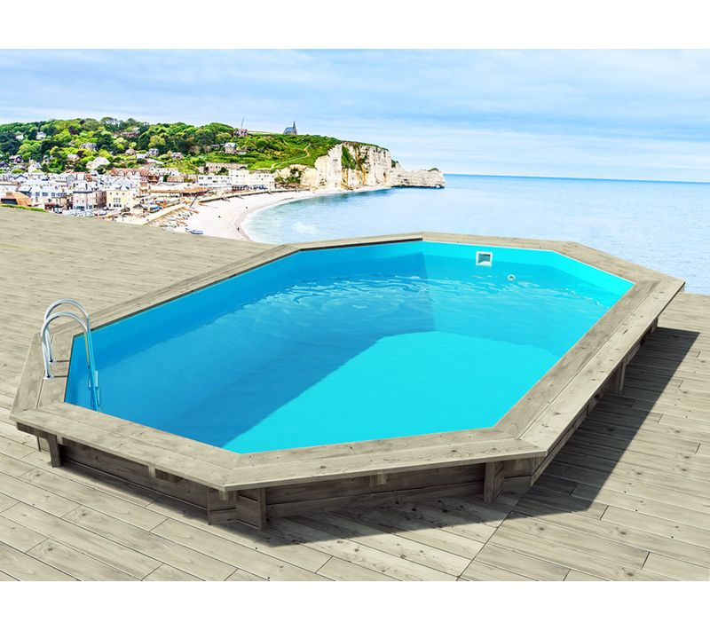 Piscine Bois " Brazilia 120 "  5.86 X 3.86 X 1.20 M