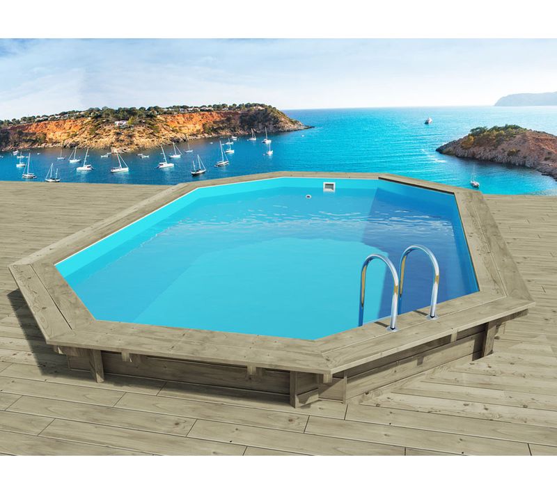 Piscine Bois " Miami 120  " - 4.86 X 3.36 X 1.20 M