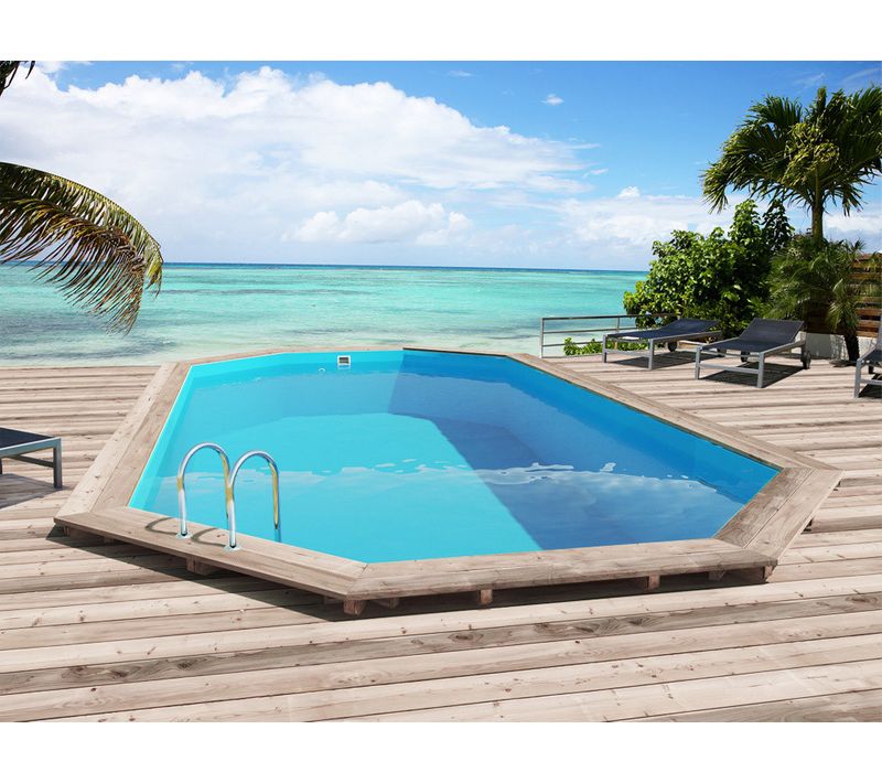 Piscine Bois " Sao Paulo " - 6.57 X 4.07 X 1.20m
